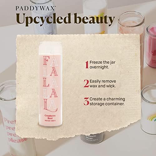 Paddywax Spark Cranberry Rosé Scented Candle, 10.6 oz Natural Wax, 2 Pack - Image 5