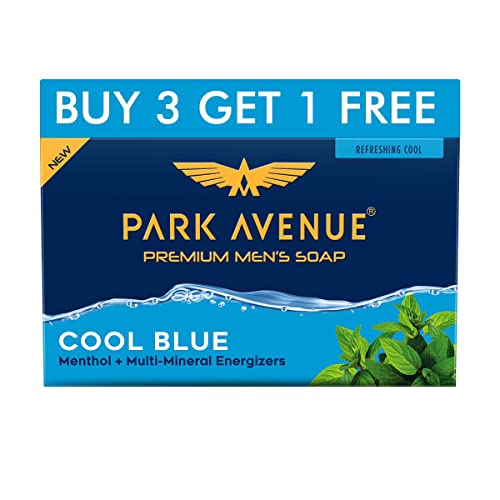 Park Avenue Cool Blue Fragrant Soap, 125g - Pack of 4