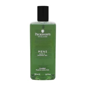 Pecksniff's Men's Moisturizing Shower Gel | Fougere Scent with Bergamot & Lavender, 500ml