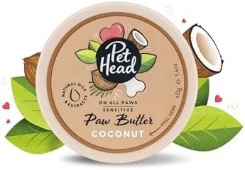 PET Head On All Paws Coconut Paw Butter, 1.4 oz, Nourishing Balm for Puppies