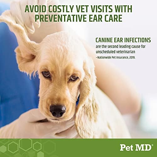 Pet MD Dog Ear Wipes with Aloe & Eucalyptus ? 100 Count - Image 3