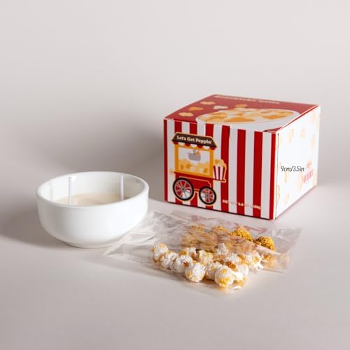 Popcorn Bowl Scented Candle for Aromatherapy and Relaxation - Image 2