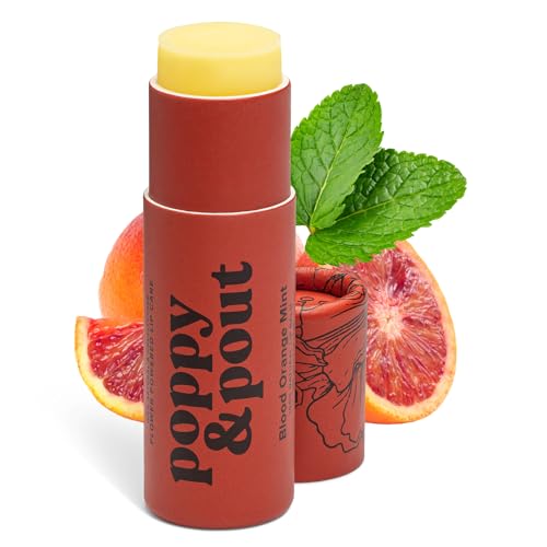 Poppy & Pout Jumbo Blood Orange Mint Lip Balm