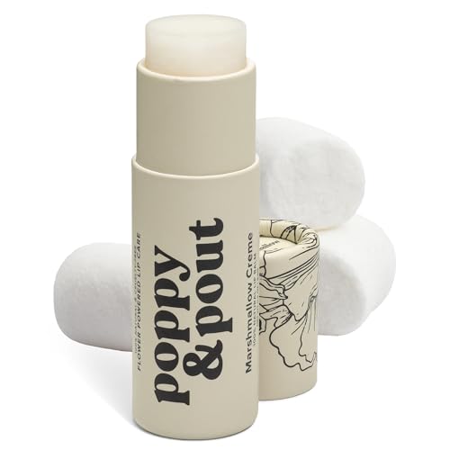 Poppy & Pout Jumbo Marshmallow Creme Lip Balm All Natural Cruelty-Free Hydrating