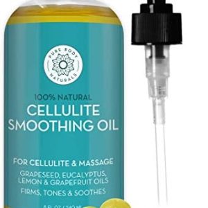 Pure Body Naturals 8 oz Anti-Cellulite Oil for Thighs and Butt Firming