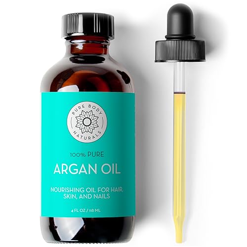 Pure Body Naturals Cold Pressed Argan Oil for Skin & Hair, 4 fl oz
