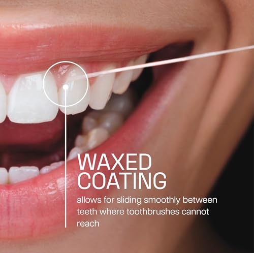 REACH Mint Waxed Dental Floss, 200 yds, Shred Resistant, PFAS-Free, Gentle Care - Image 2