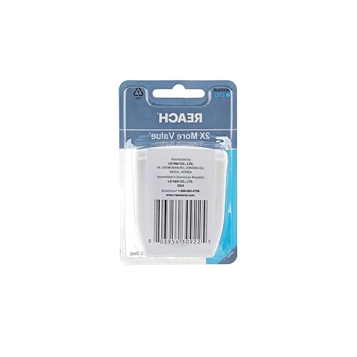 REACH Waxed Dental Floss 3-Pack, 115yd, Unflavored, PFAS-Free, Gentle on Gums - Image 4