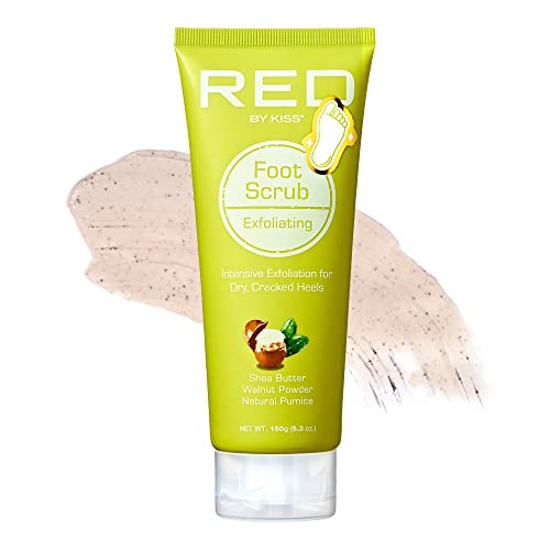 RED by Kiss Foot Scrub ? Exfoliates & Moisturizes Heels 5.3 oz