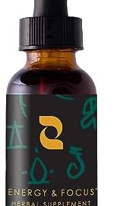 Redmint Energy and Focus Herbal Supplement Tincture 30ml with Eleuthero, Ashwagandha, Rhodiola