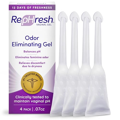 RepHresh Odor Eliminating Vaginal Gel, 4 Pack (0.07 oz each)
