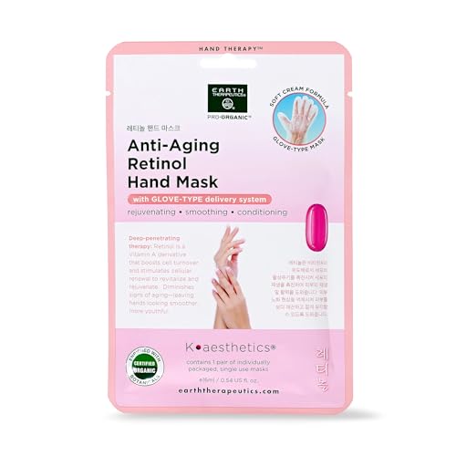 Retinol Anti-Aging Hand Mask by Earth Therapeutics (1 Pair)