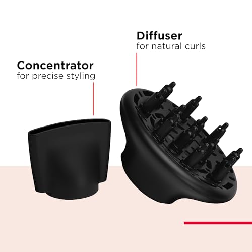 REVLON 1875W Dry Max Hair Dryer with Diffuser & Concentrator for Curls - Image 4
