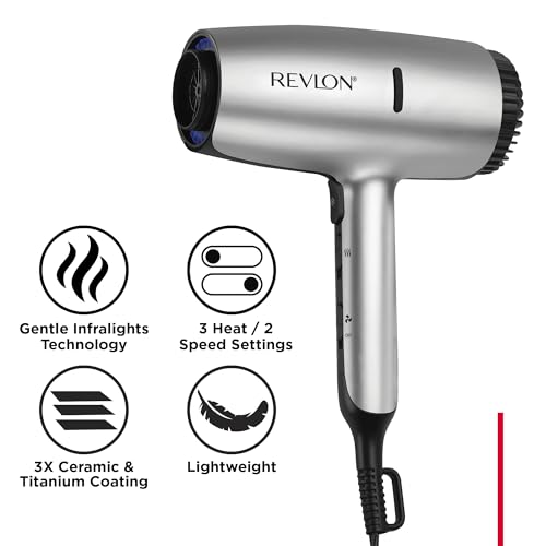 REVLON 1875W Dry Max Hair Dryer with Diffuser & Concentrator for Curls - Image 3