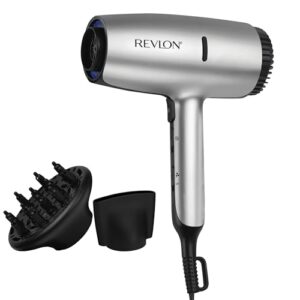 REVLON 1875W Dry Max Hair Dryer with Diffuser & Concentrator for Curls