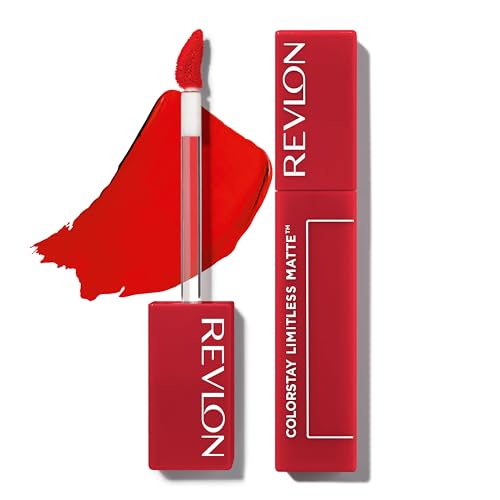 REVLON ColorStay Limitless Matte Liquid Lipstick, Vegan, Waterproof, 010 Top Talent, 0.17 oz