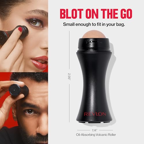 Revlon Volcanic Face Roller for Oily Skin Control, Reusable Mini Massage Tool - Image 8