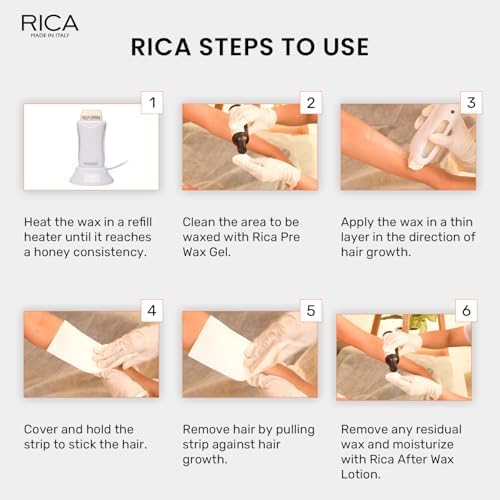 Rica Aloe Vera Roll-On Wax Kit (2 Refills, 100 ML) - Made in Italy - Image 6