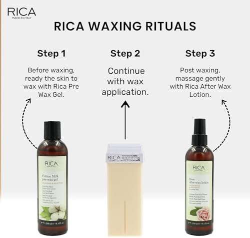 Rica White Chocolate Roll-On Wax Kit (4 Refills, 100 ML) - Made in Italy - Image 7