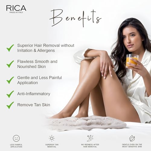 Rica White Chocolate Roll-On Wax Kit (4 Refills, 100 ML) - Made in Italy - Image 3