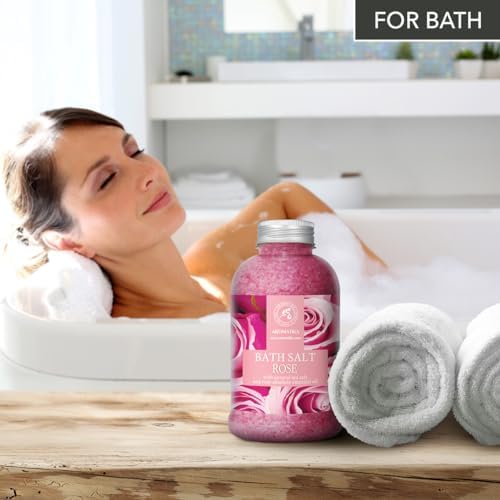 Rose Bath Salts 21.16 Oz ? Relaxing Aromatherapy Spa Soak - Image 5