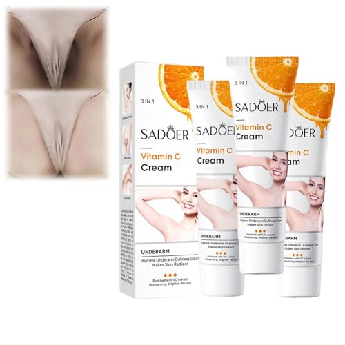 Sadoer 3-in-1 Vitamin C Cream Set for Even Skin Tone and Moisturization - 3 Piece Pack