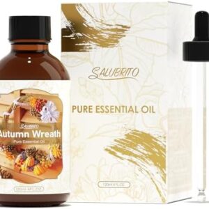 SALUBRITO 4oz Autumn Wreaths Essential Oil for Diffuser & More