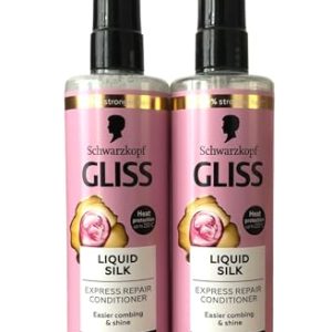 Schwarzkopf Gliss Liquid Silk Leave-In Conditioner Spray with Keratin, 400ml