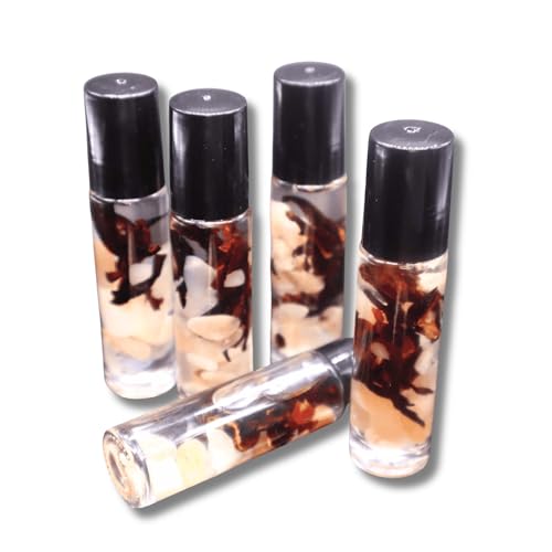 Scorpio Moonstone Roller, Tonka Oud Perfume Oil, Hibiscus Gift for October/November