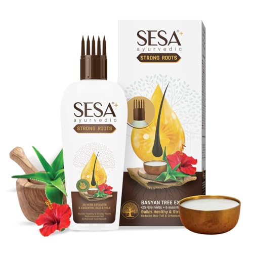 SESA Ayurvedic Strong Roots Hair Oil 100ml for Strengthening & Reducing Hairfall