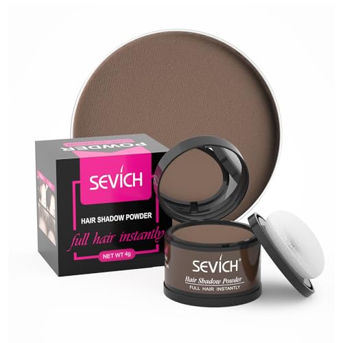 Sevich Hairline Powder, Conceals Hair Loss, Root Touch-Up, Medium Brown