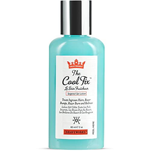 Shaveworks Cool Fix Aftershave Gel for Women, 2 Fl Oz, Soothes Razor Bumps and Ingrown Hairs