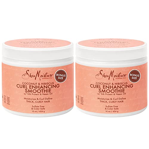 SheaMoisture Coconut & Hibiscus Curl Smoothie, 2 Pack - 16 Fl Oz Each
