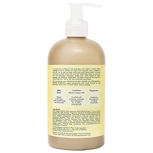 SheaMoisture Jamaican Black Castor Oil Conditioner 13 oz, Sulfate-Free, Value Pack of 2 - Image 2