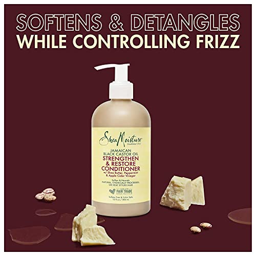 SheaMoisture Jamaican Black Castor Oil Conditioner 13 oz, Sulfate-Free, Value Pack of 2 - Image 3