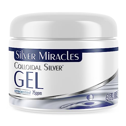 Silver Miracles Nano Silver Gel for Wounds, Burns & Irritated Skin - 4 Oz