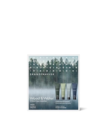 Skandinavisk Vegan Hand Cream Gift Set 4 Miniatures SKOG FJORD ØY HAV - Image 2