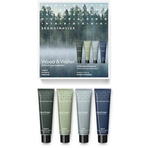 Skandinavisk Vegan Hand Cream Gift Set 4 Miniatures SKOG FJORD ØY HAV