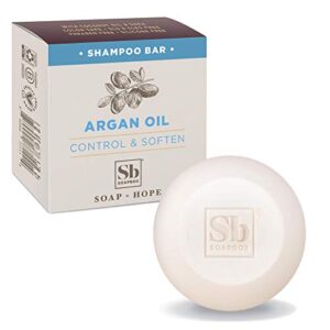 Soapbox Argan Oil Shampoo Bar 3.1oz Eco-Friendly Frizz Control Vegan Cruelty-Free