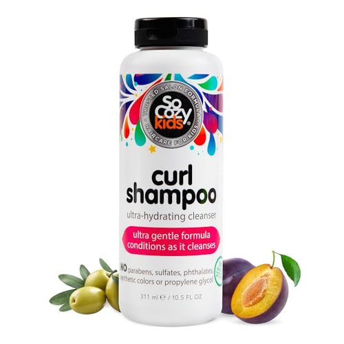 SoCozy Kids Curl Shampoo | Ultra-Hydrating, No Parabens/Sulfates, Sweet-Crème, 10.5 Oz
