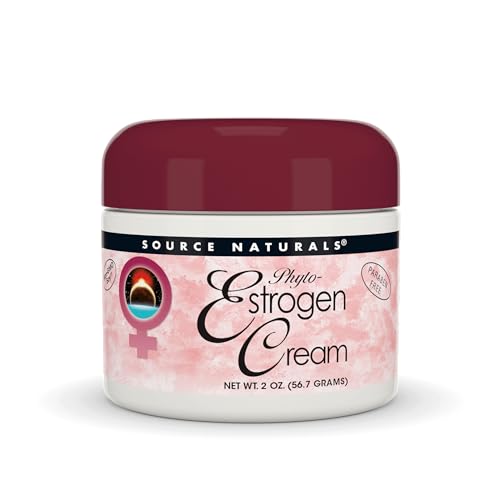 Source Naturals Paraben-Free Phyto-Estrogen Cream, Non-GMO Soy, 2 oz