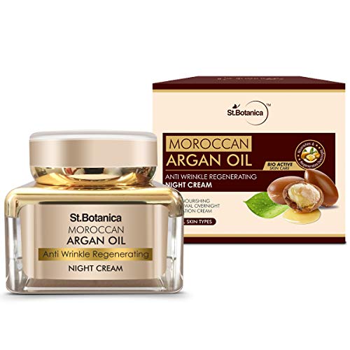 St. Botanica Moroccan Argan Oil Anti-Wrinkle Night Cream, 50G - Intense Nourishment