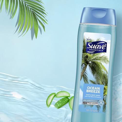 Suave Ocean Breeze Body Wash 2-Pack with 48-Hour Fresh Antiperspirant Deodorant - Image 6