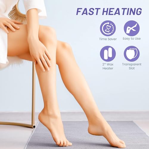 Subay 110V Roll-On Wax Warmer for Body Hair Removal, Double Cartridges - Image 3
