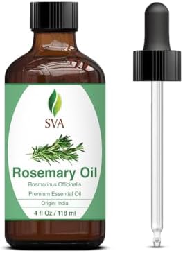 SVA 100% Natural Rosemary Essential Oil 4 Fl Oz with Dropper