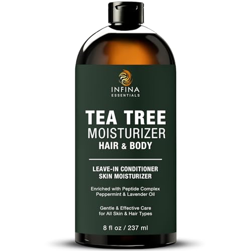 Hydrating Tea Tree Moisturizer with Peptides, Coconut & Avocado Oils 8 fl oz