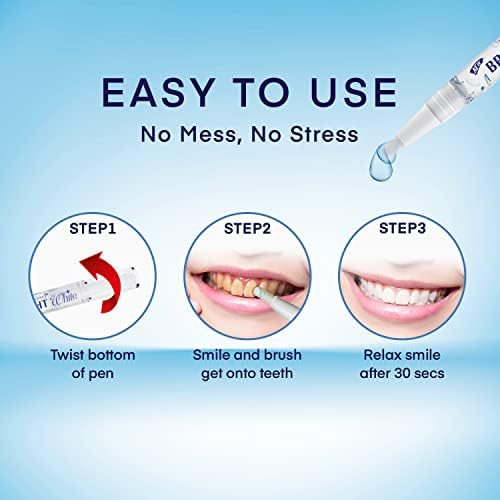 Teeth Whitening Pen Set (4 Pens), 40+ Uses, Painless, Travel-Friendly, Mint Flavor - Image 6