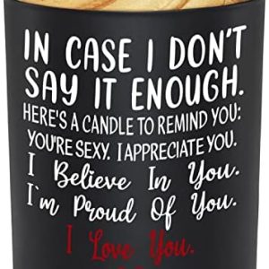 TEEZWONDER 10oz Vanilla Lavender Candle - Romantic Gifts for Couples, Anniversaries, and Holidays