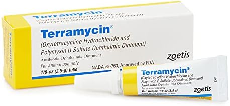 Terramycin Eye Infection Ointment for Pets and Livestock, 0.125oz