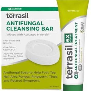 Terrasil Antifungal Kit: Clotrimazole Cream & Soap for Jock Itch, Ringworm